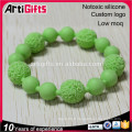 New products gifts wholesale sports silicone bead wristbands